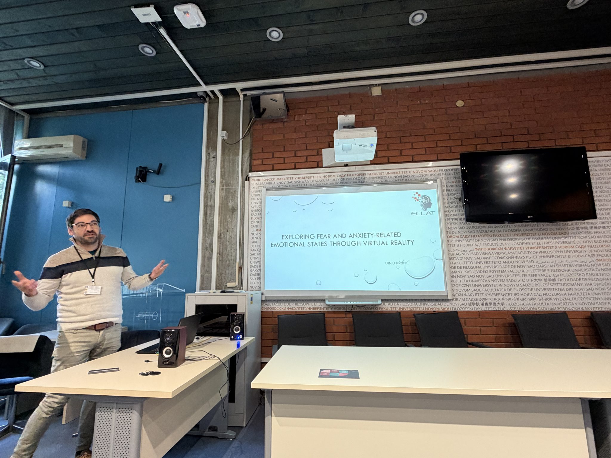 Dino Krupić izlaže o strahu i anksioznosti u virtualnoj stvarnosti na skupu STuP 2026 u Novom Sadu